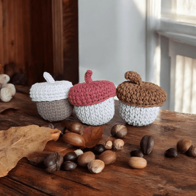 Panier gland fait main 