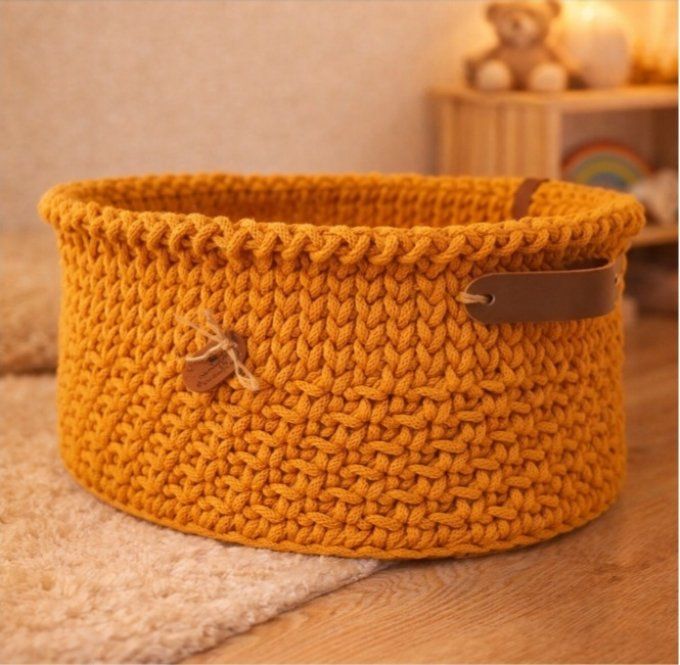 panier oval  chambre enfants, linge ou jouet